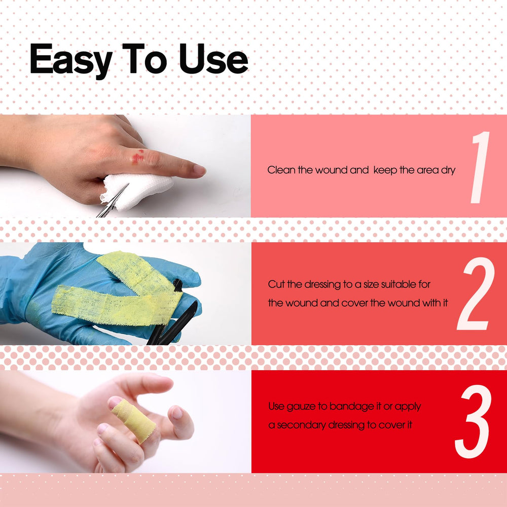 POLYNEW Xeroform pack of 52 pieces ready for multiple wound scenarios.
