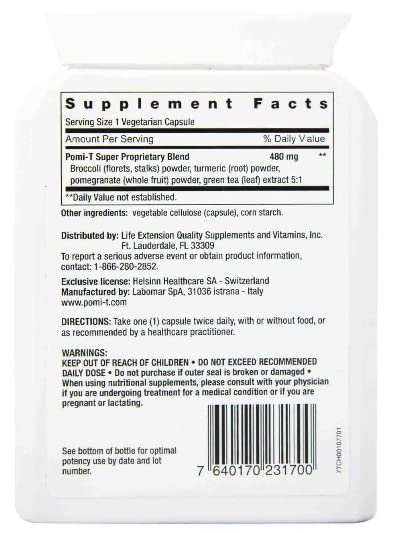 Close-up of Pomi-T capsules emphasizing prostate-friendly polyphenol mix for targeted daily use.