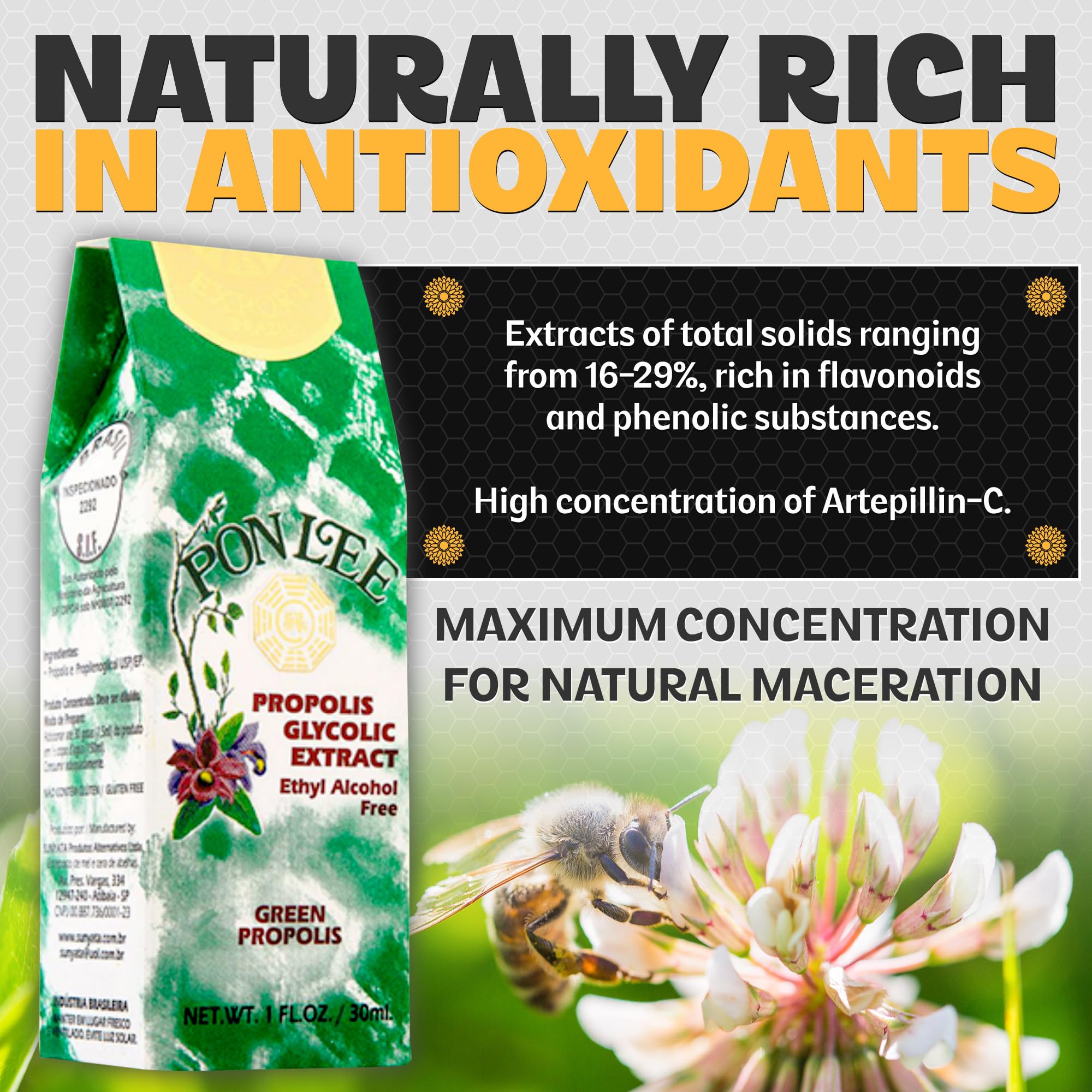 PONLEE artepillin-C concentrate with high flavonoid content