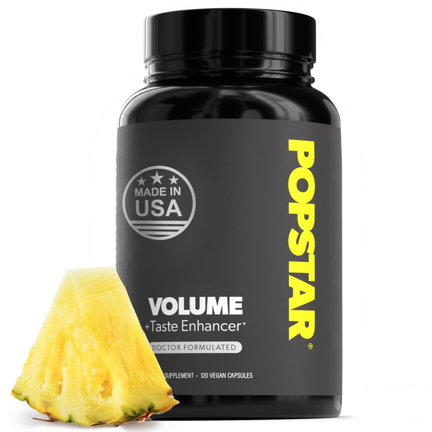 POPSTAR Labs semen volume bottle for potential volume support and daily use.