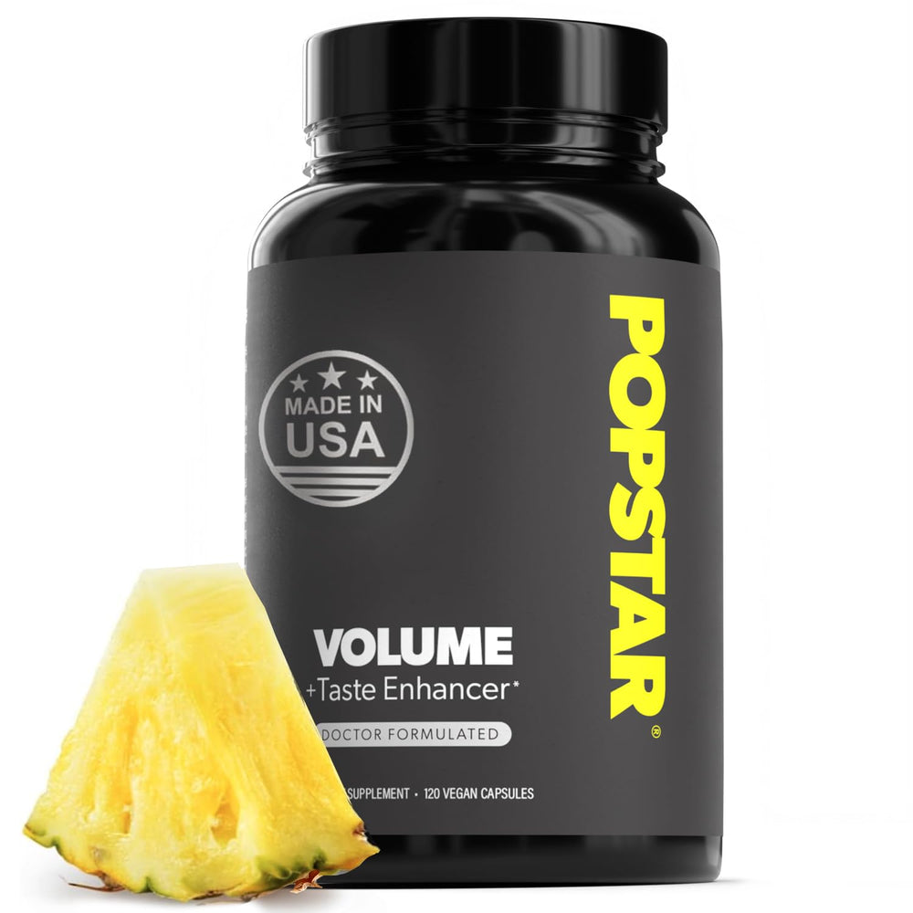 POPSTAR Labs semen volume bottle for potential volume support and daily use.