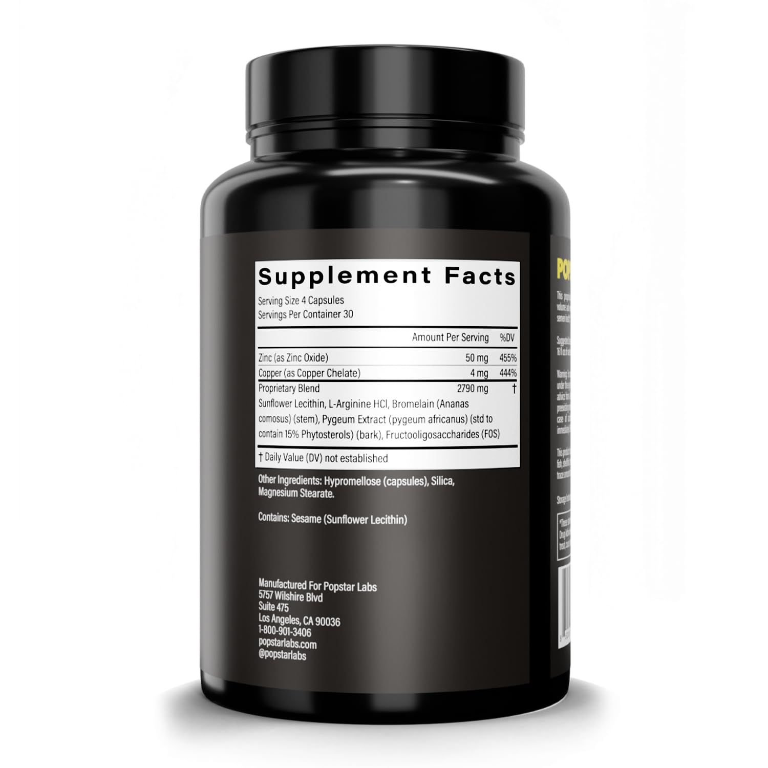 POPSTAR Labs vegan capsules image conveys a cruelty-free, clean nutrition approach.