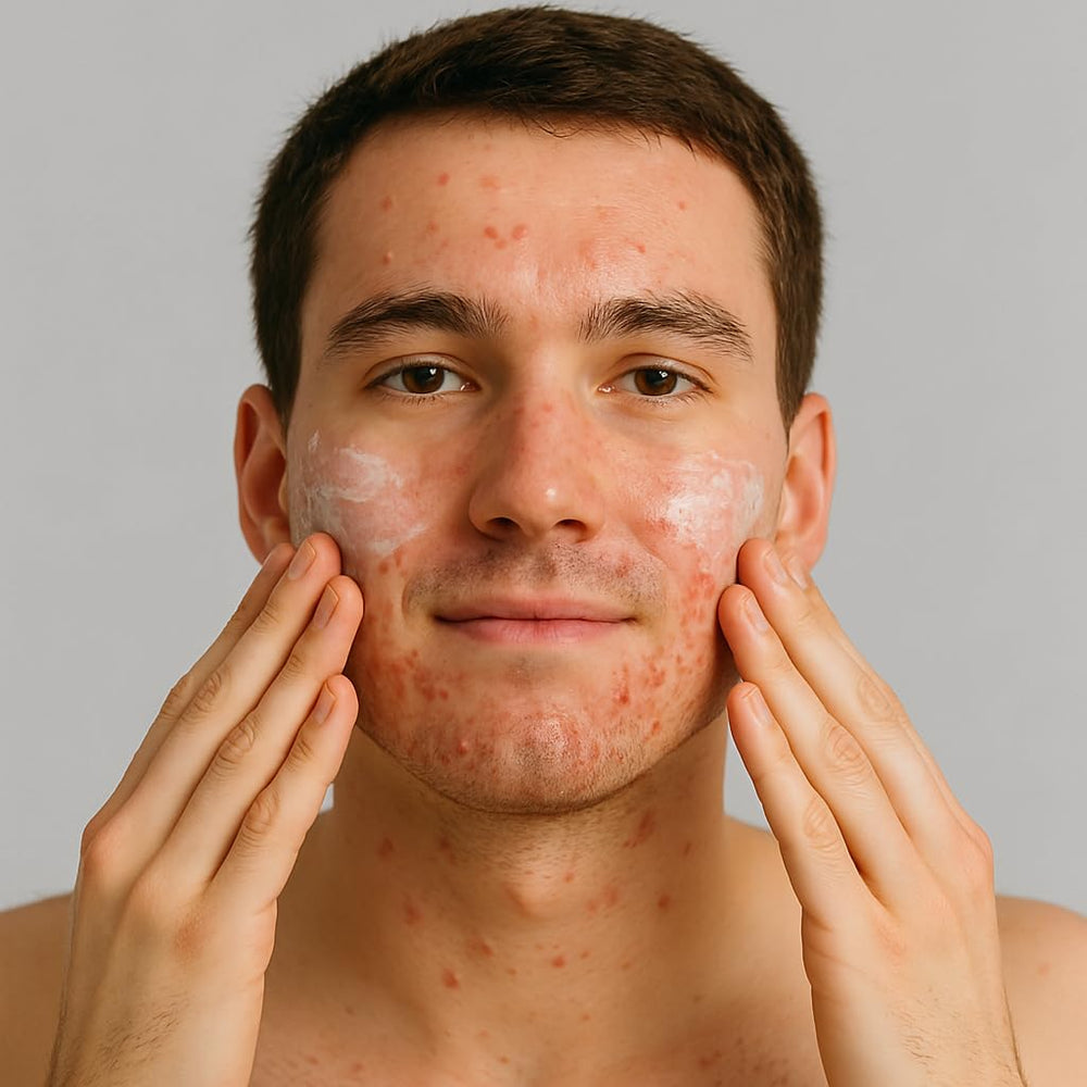 Pore Favor marine collagen powder stirred into smoothie for hydration support.