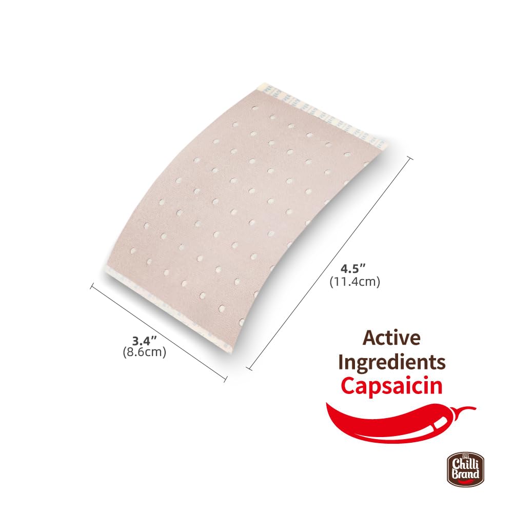 POROUS-CAPSICUM-PLASTER adhesive sheet ready to apply on sore areas