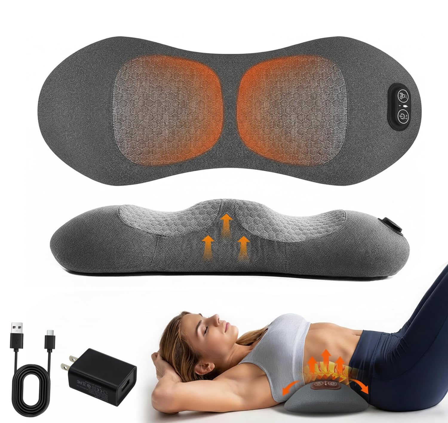 Porston 3-in-1 Back Massager in use for deep relaxation at home.