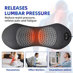 Porston Lumbar Support Pillow helping posture during work or travel.