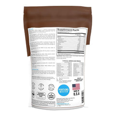 Portions Master CFM Whey Isolate tub with label highlighting low carbs and zero fat