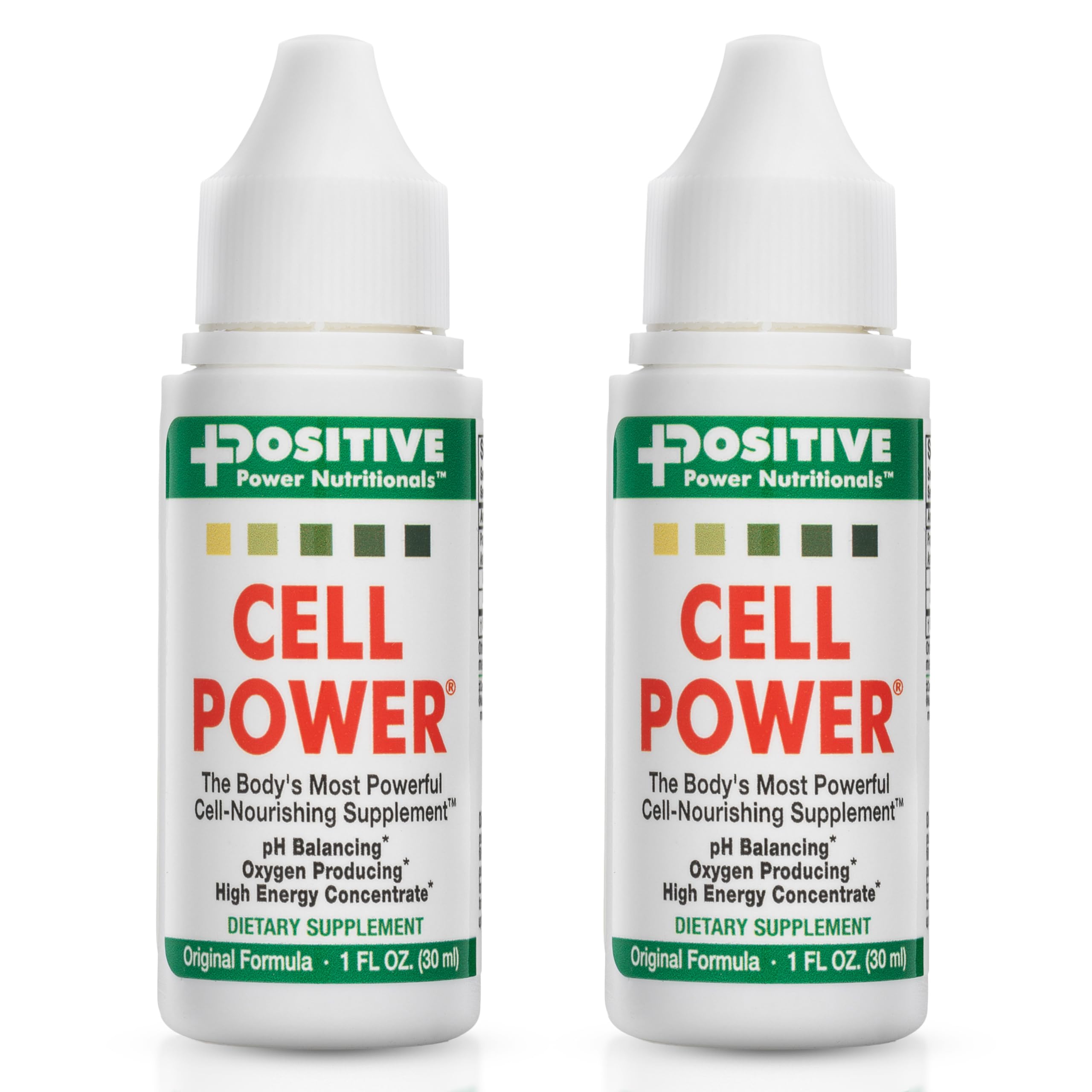 Positive Power Cell Power bottle close-up for daily hydration support.