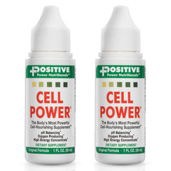 Positive Power Cell Power bottle close-up for daily hydration support.