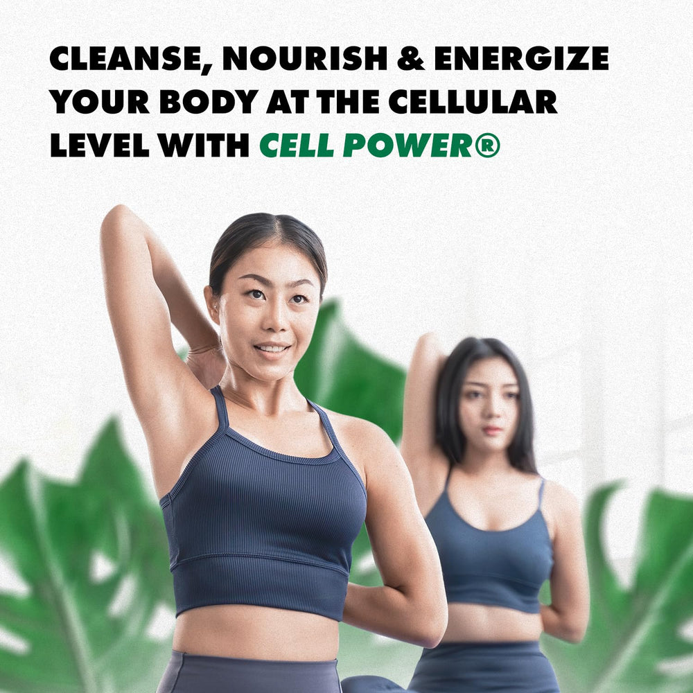 Positive Power Cell Power label highlights ingredients and production detail.