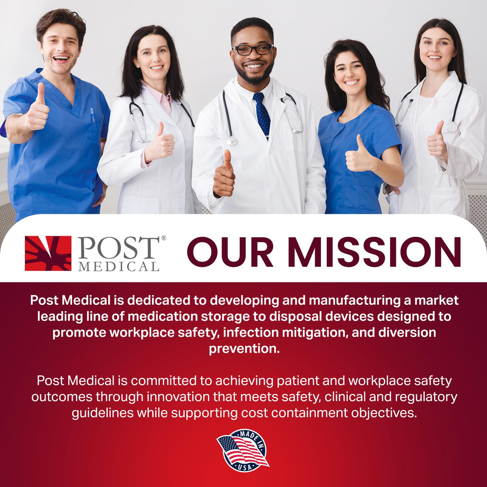 Post Medical visual-fill-monitor enables quick status checks.