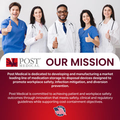 Post Medical visual-fill-monitor enables quick status checks.