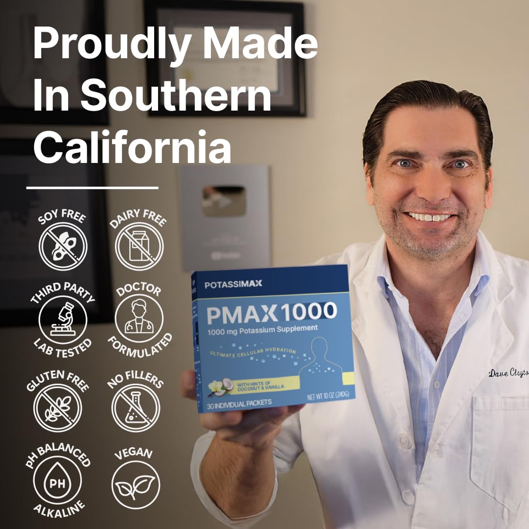 PotassiMax PMAX1000 hydration boost during workouts and daily activities.
