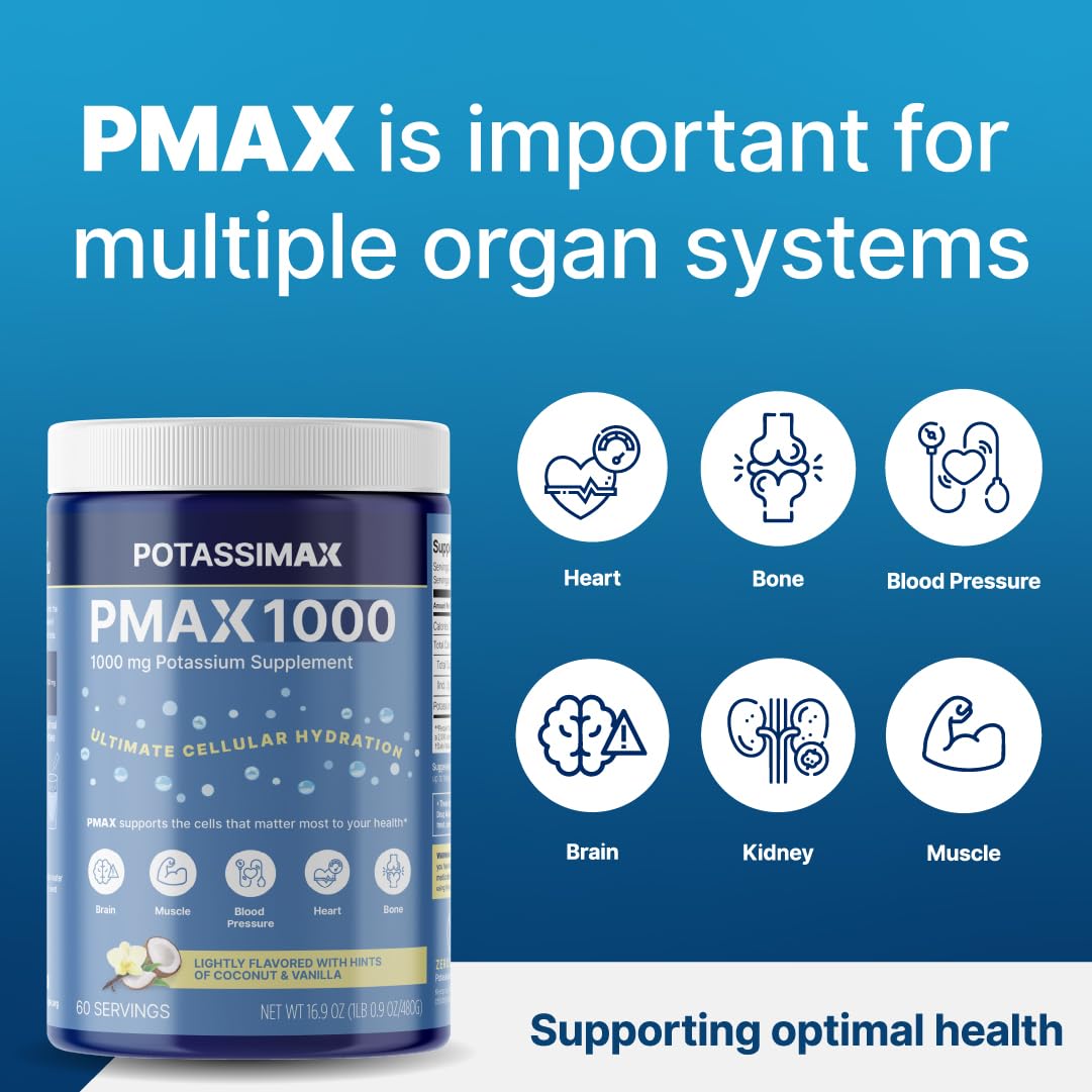 PotassiMax PMAX1000 scoop-in-use illustrating simple daily dosing