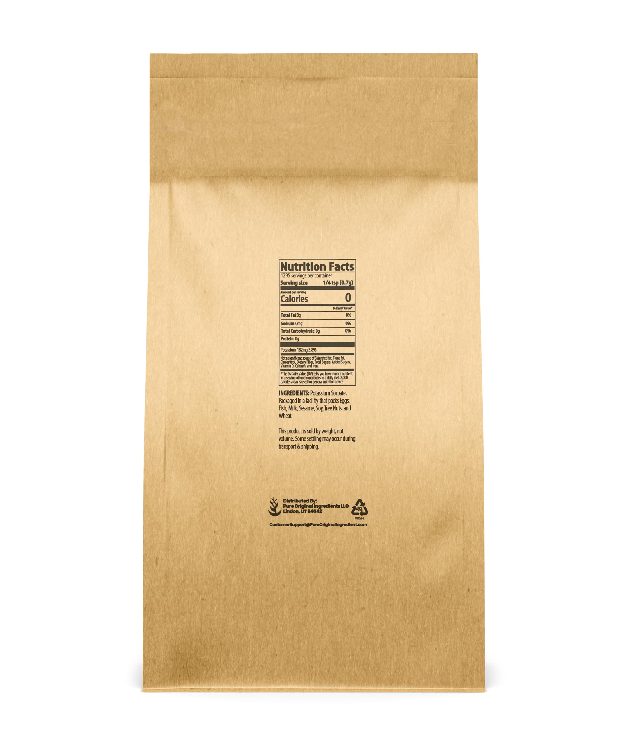 Potassium sorbate for homebrewing and winemaking to extend shelf life in bottles.