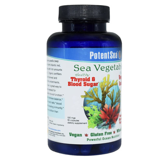PotentSea Sea Vegetables capsules close-up for convenient daily supplementation