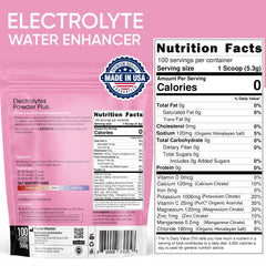 PowderVitamin Electrolytes Plus 550g pouch close-up highlighting zero maltodextrin