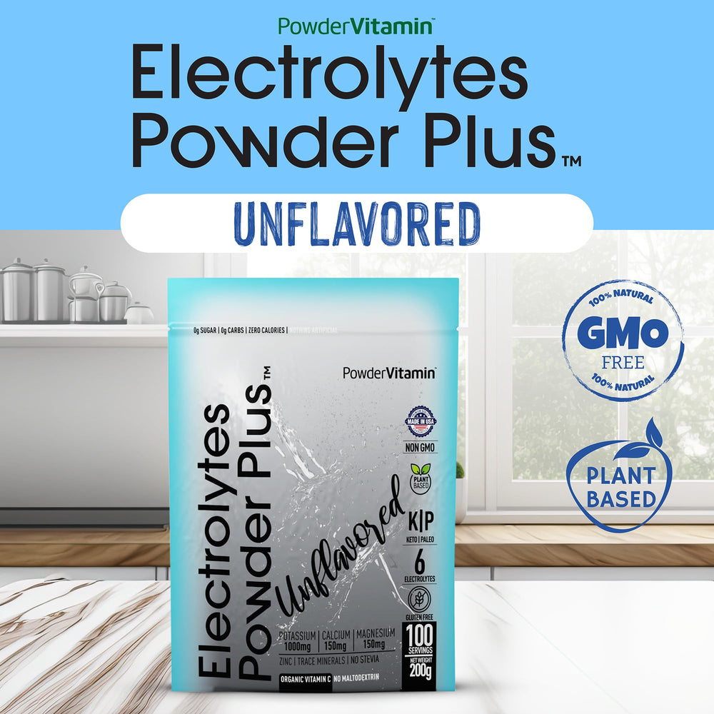 PowderVitamin electrolytes travel-friendly pouch for on-the-go hydration.