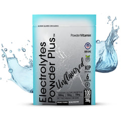 PowderVitamin electrolytes unflavored bottle ready for daily hydration.