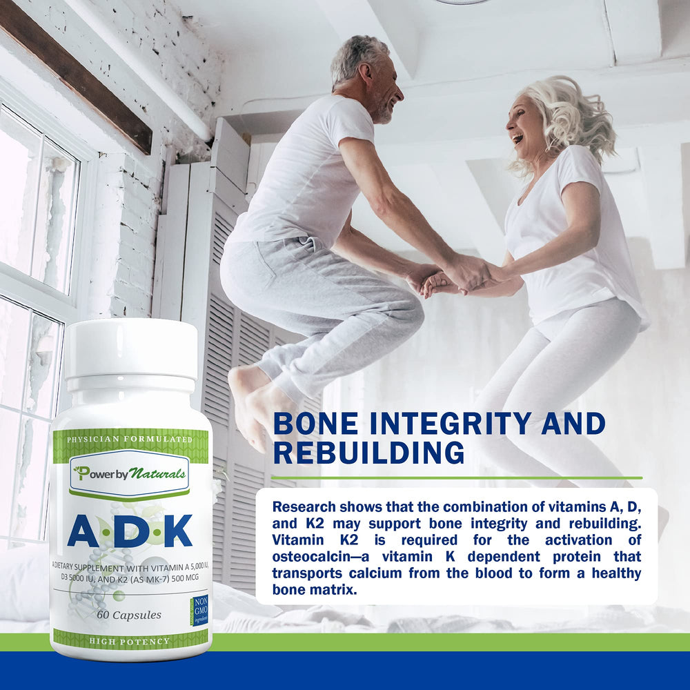 Power By Naturals ADK supplement on table ready for daily routine