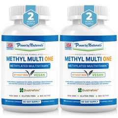 Power By Naturals Methyl Multi One bottle front for daily energy support