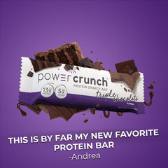 Power Crunch Chocolate Mint flavor delivers rich chocolate with refreshing mint.
