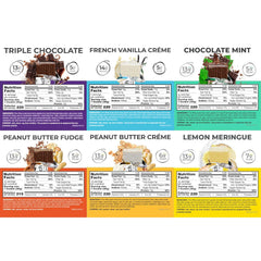 Power Crunch six-flavors assortment provides crave-worthy options for active days.