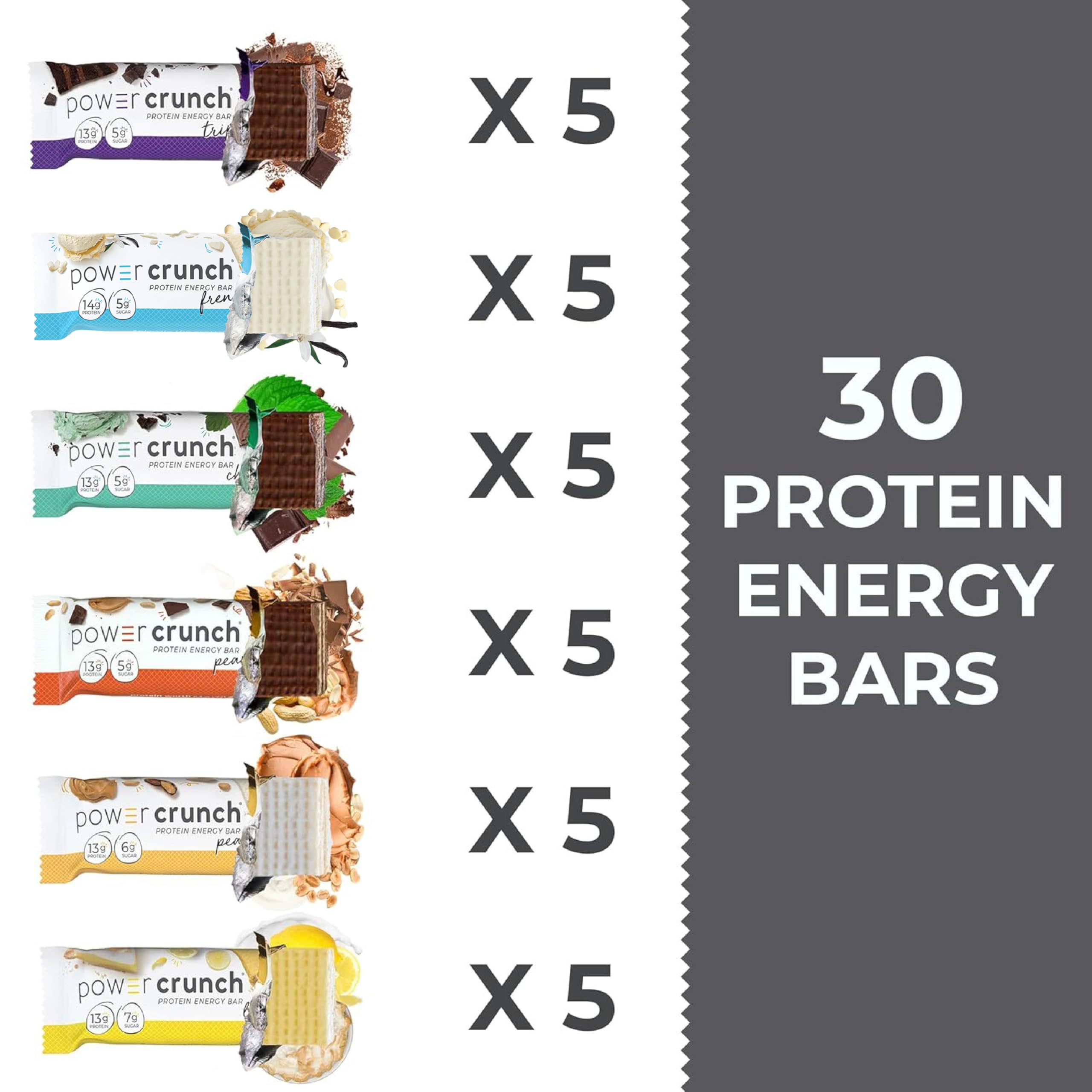 Power Crunch whey protein bars deliver fast-digesting protein for workouts.