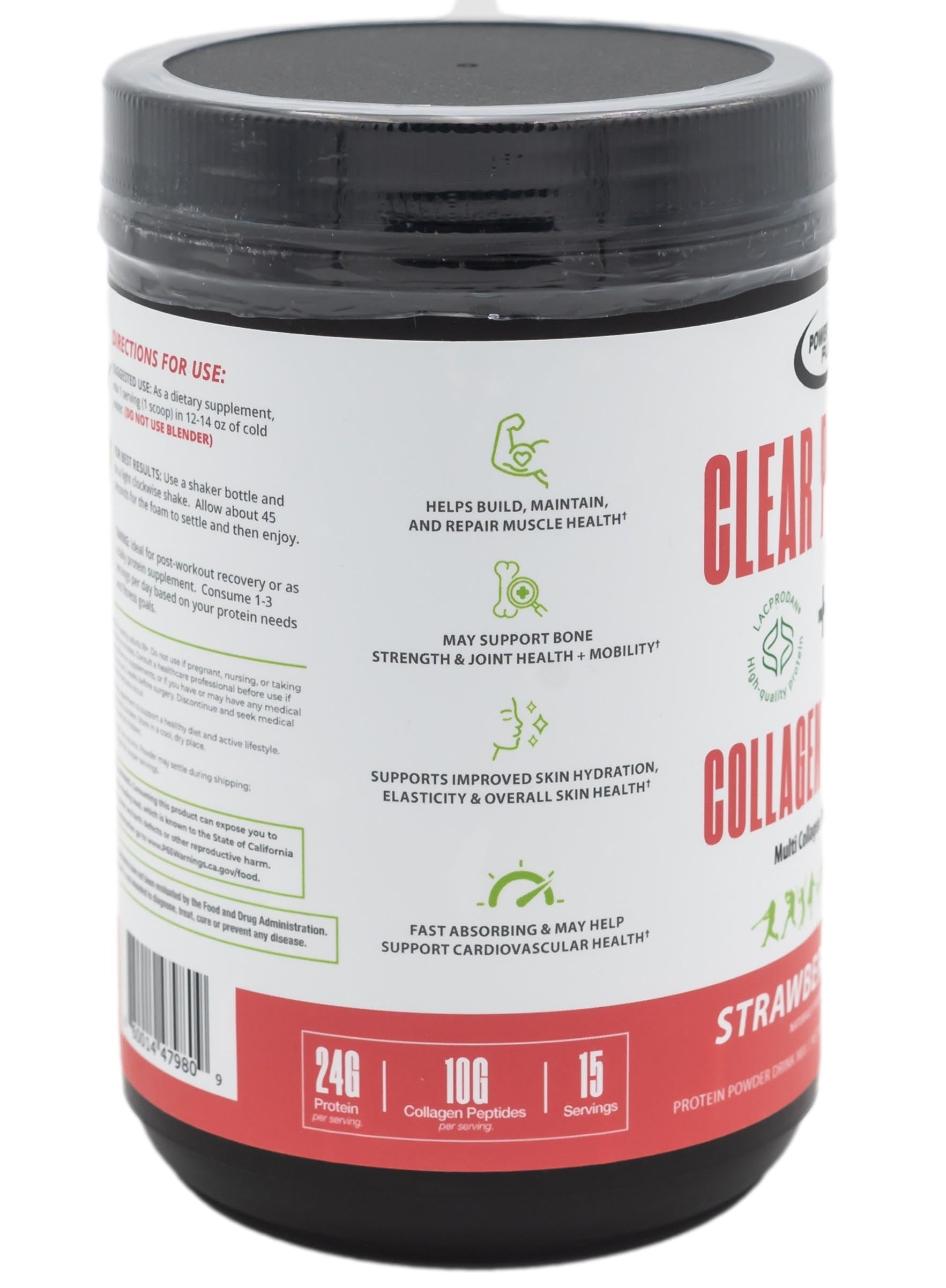POWER PLAY FUEL Clear Protein glass with mix demonstrates light, juice-like texture.