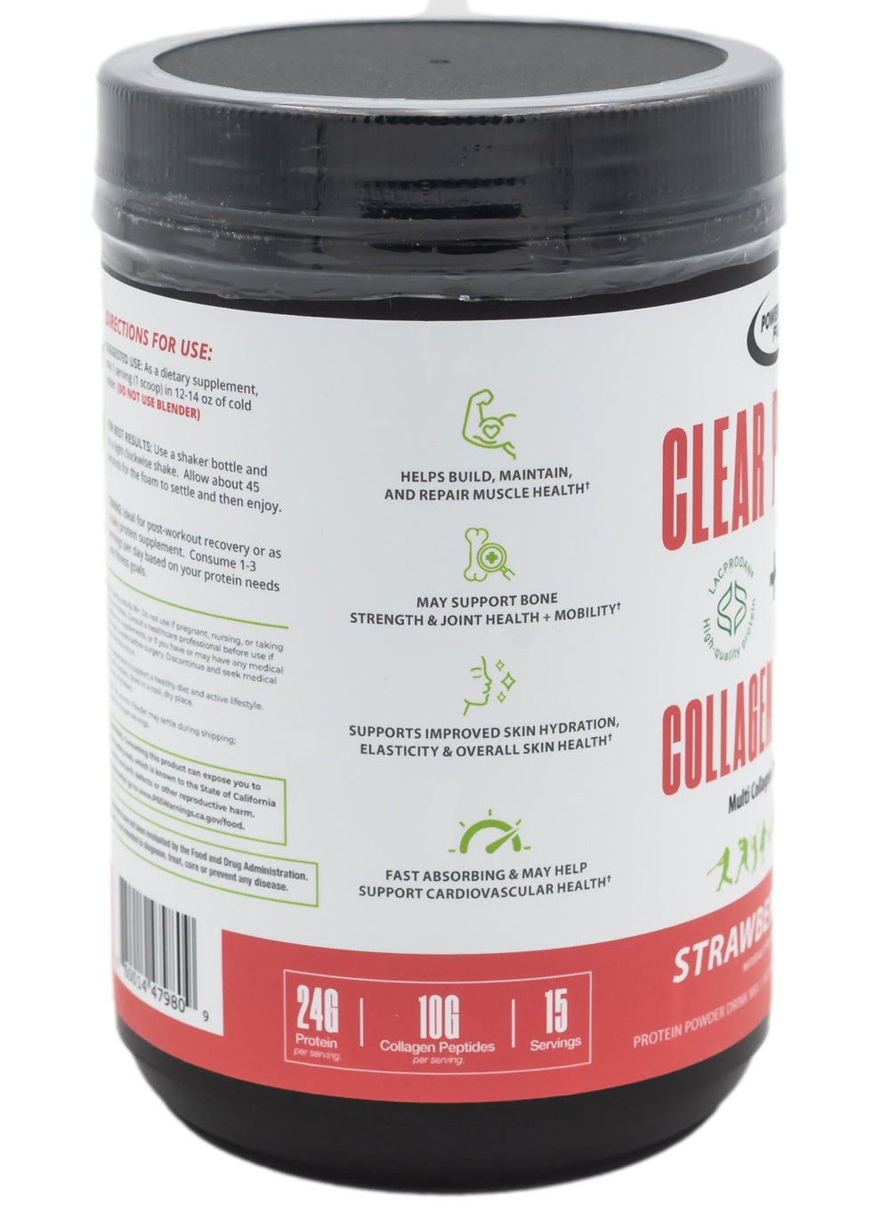 POWER PLAY FUEL Clear Protein glass with mix demonstrates light, juice-like texture.