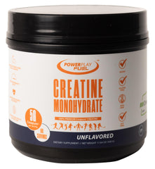 Power Play Fuel creatine monohydrate powder tub supports training energy and recovery.