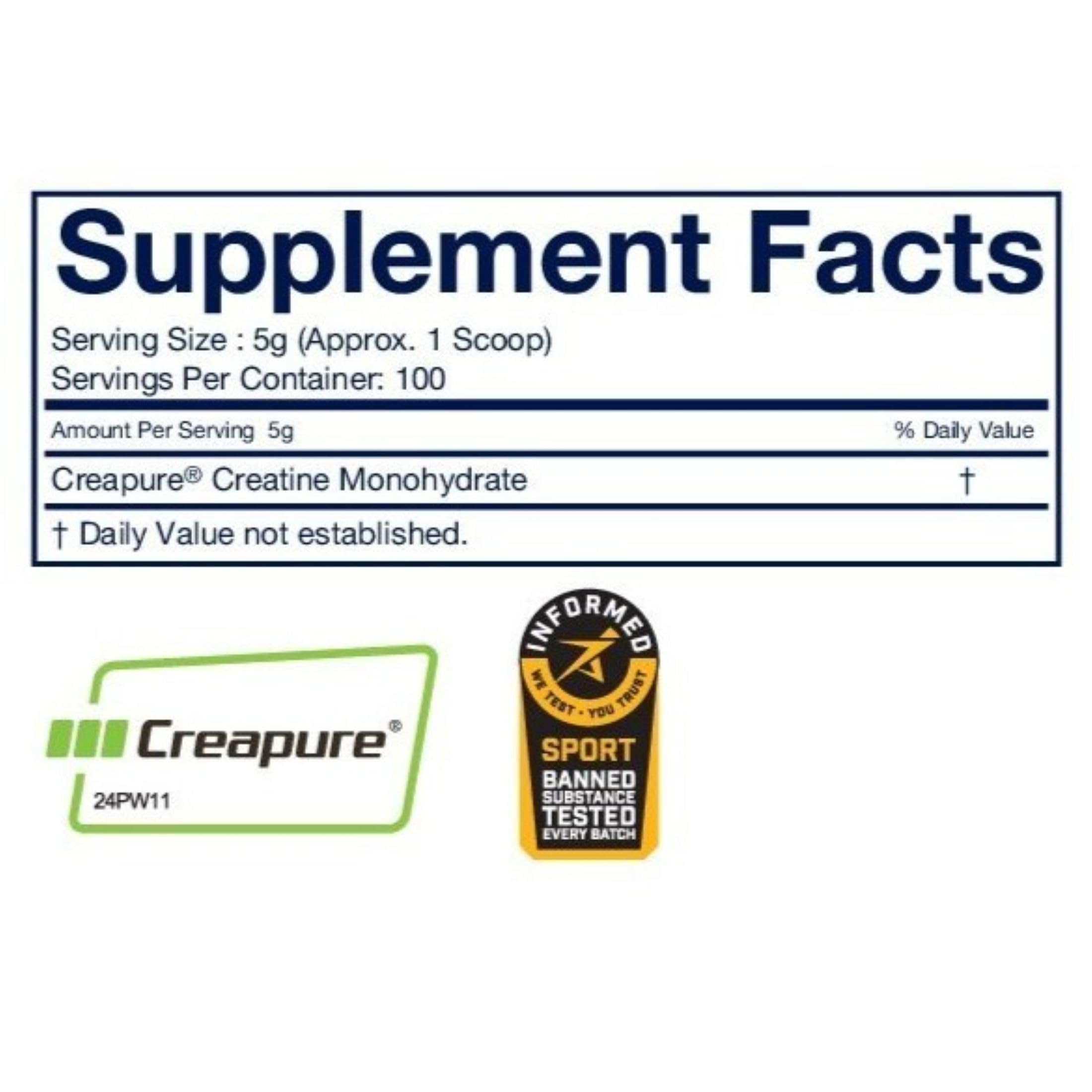 Power Play Fuel creatine monohydrate serving shown for daily routine.