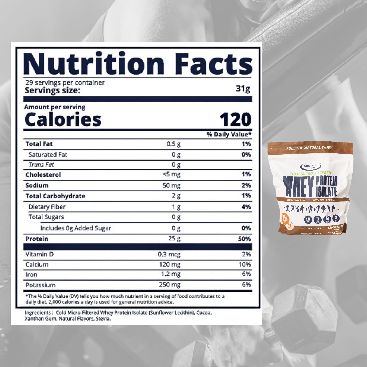 Power Play Fuel pancake recipe shot with chocolate protein topping