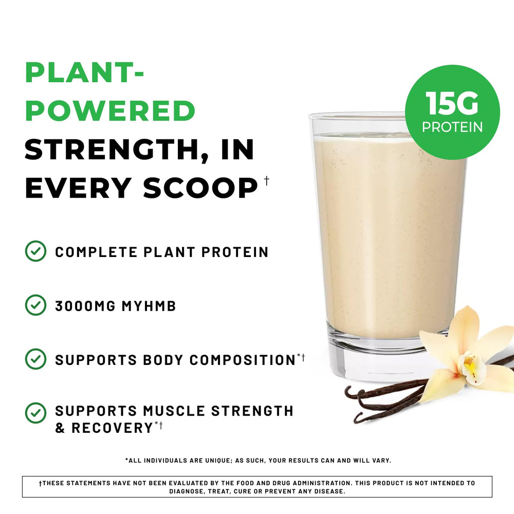 PowerLife vanilla powder scoop highlights convenient daily protein intake