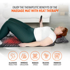 Powermat by Powerfit demonstrates 9 massage modes for versatile relief.