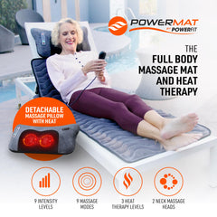 Powermat by Powerfit detachable pillow supports focused neck massage.