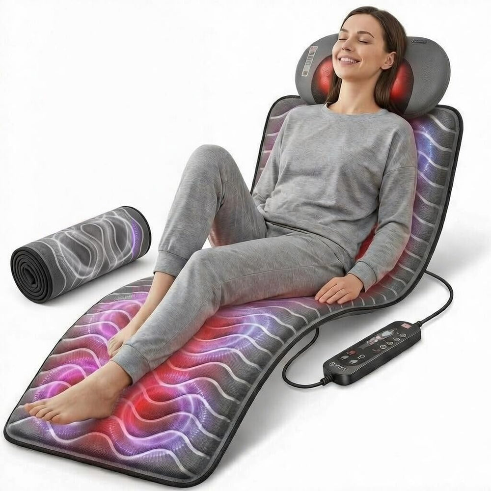 Powermat by Powerfit full body massage mat targets neck and back relief.