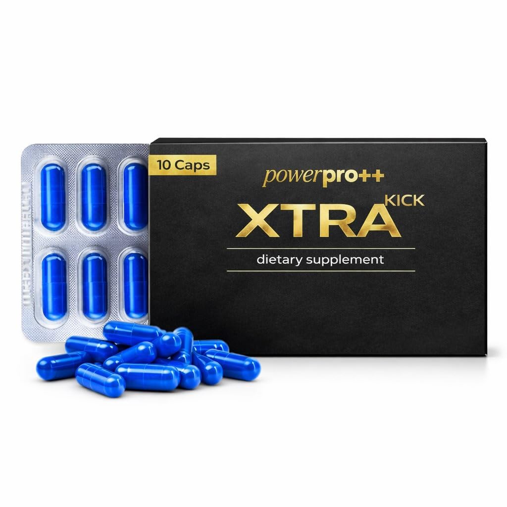 PowerPro++ bottle with capsules signaling daily energy support.