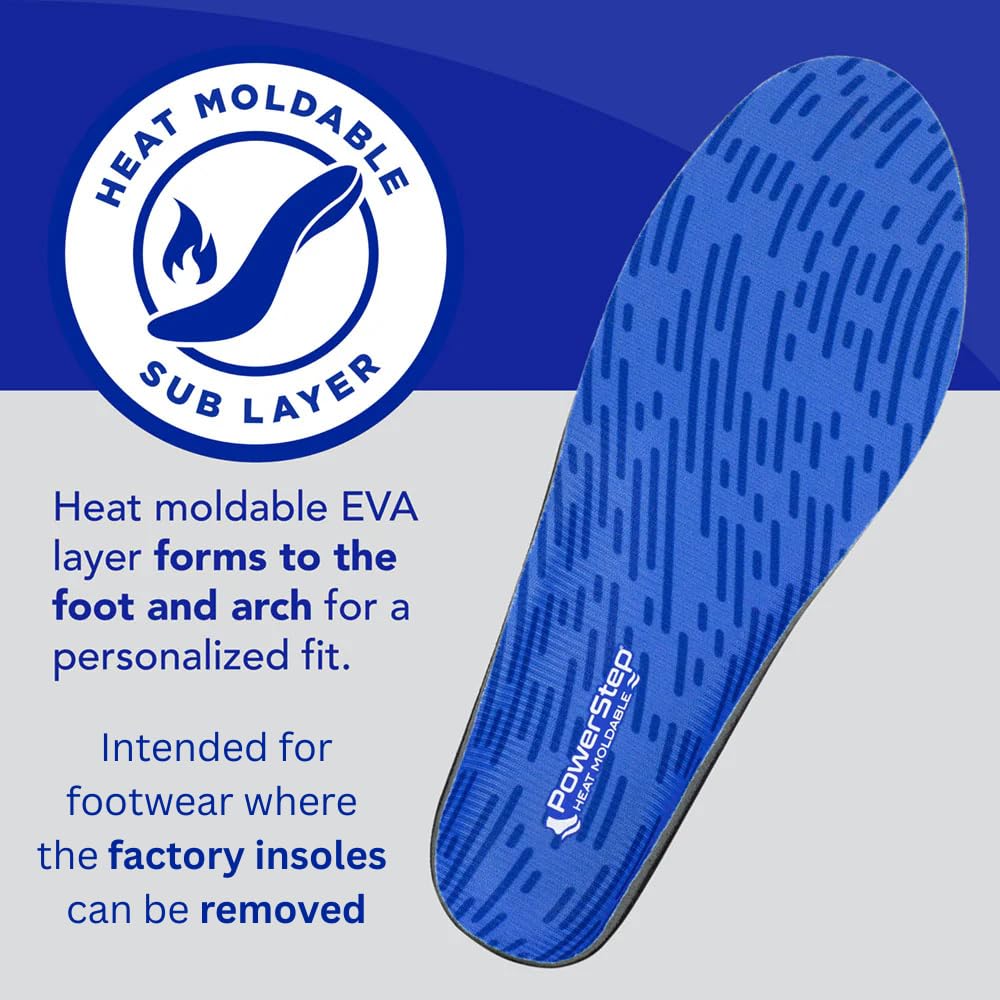 PowerStep insoles suit both men and women for daily wear.