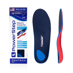 PowerStep ProTech Met orthotics arch support cradle for daily comfort.