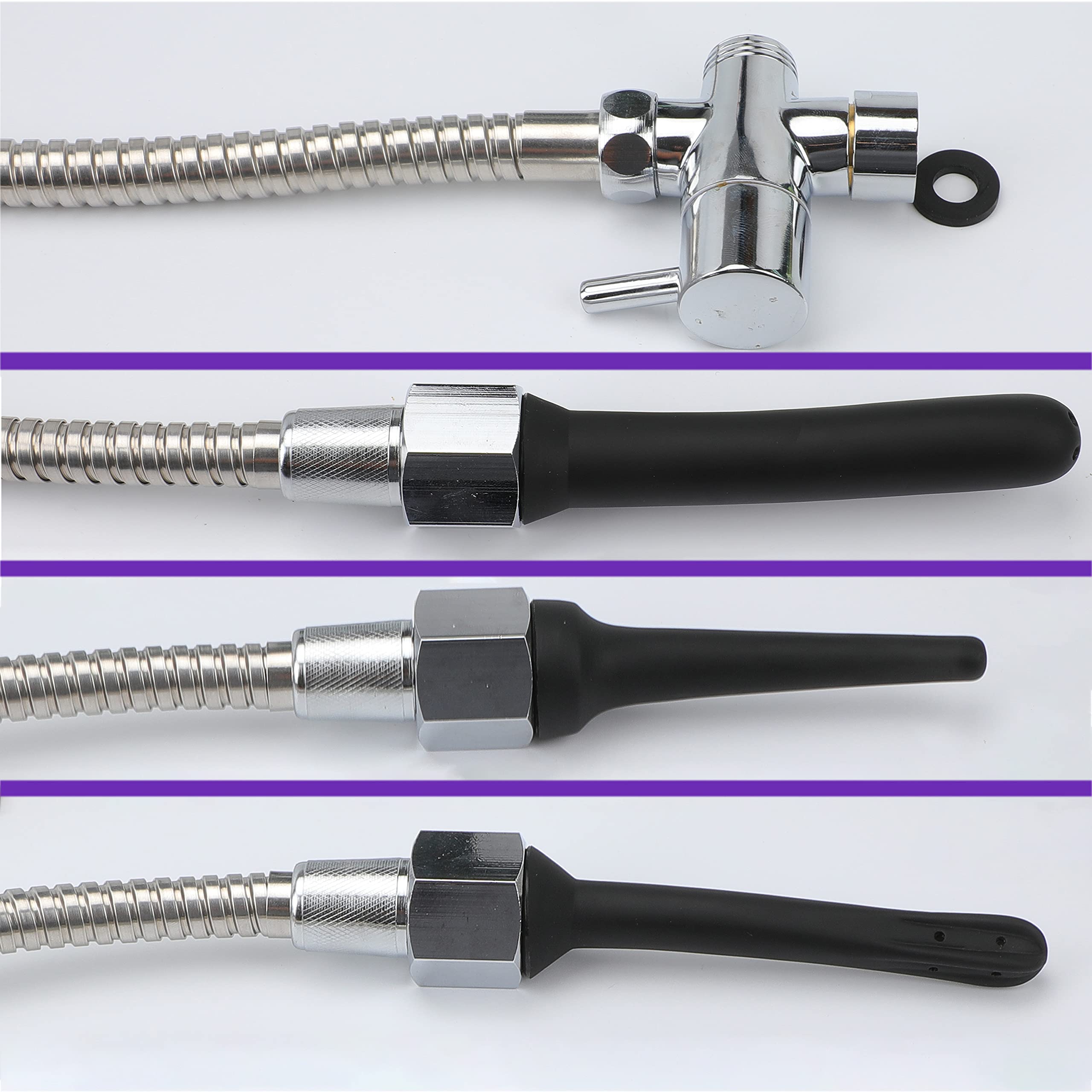 PPELAO silicone long nozzle, 20in, flexible reach.