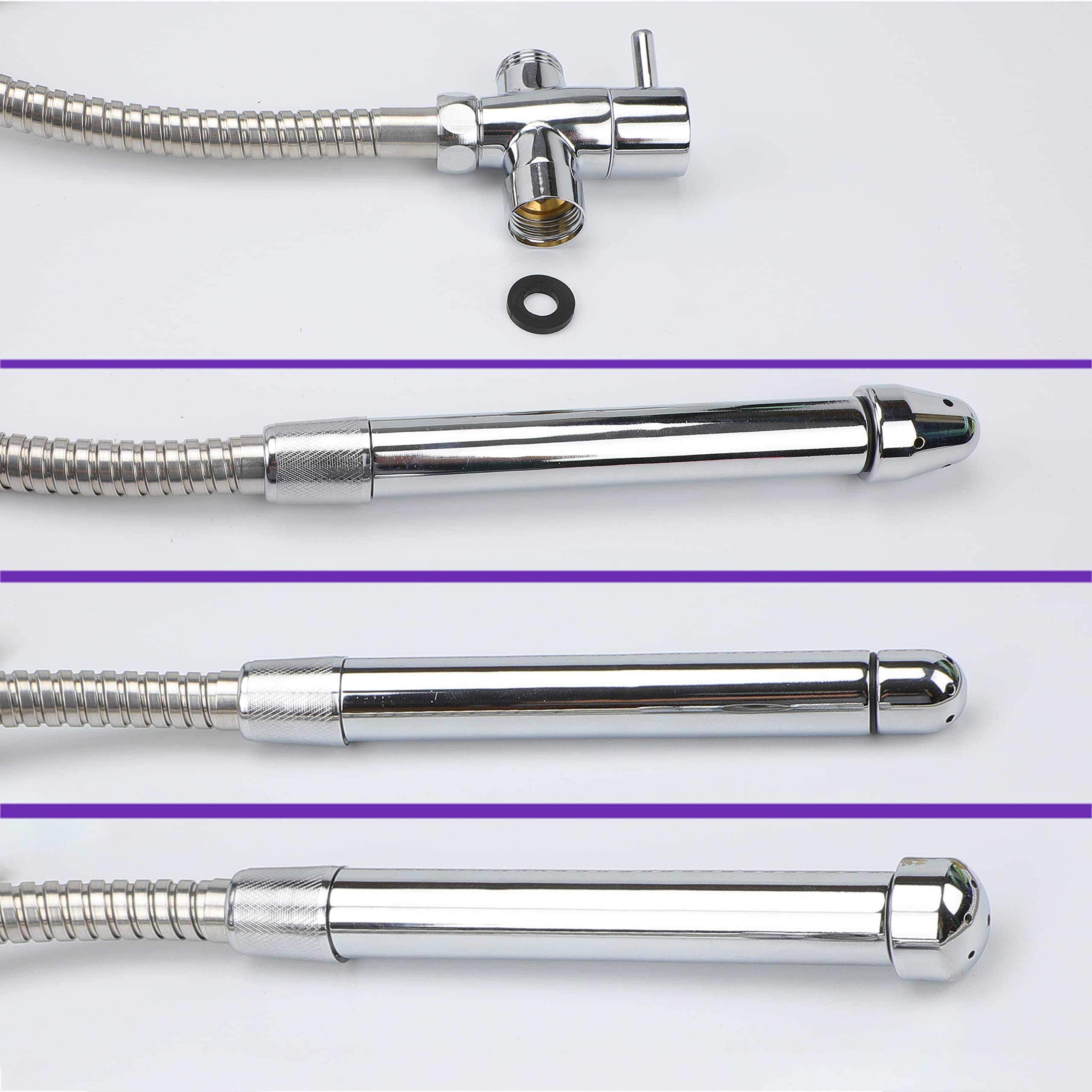 PPELAO silicone short nozzle, 4.5in, compact tip.
