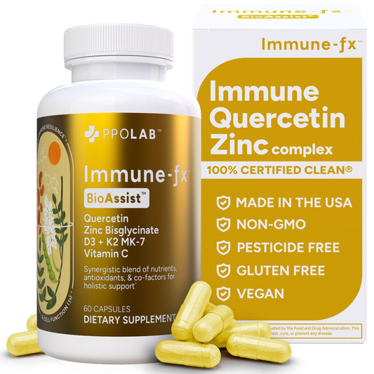 PPO Lab Immune-fx bottle front view emphasizing one-a-day immune support formula