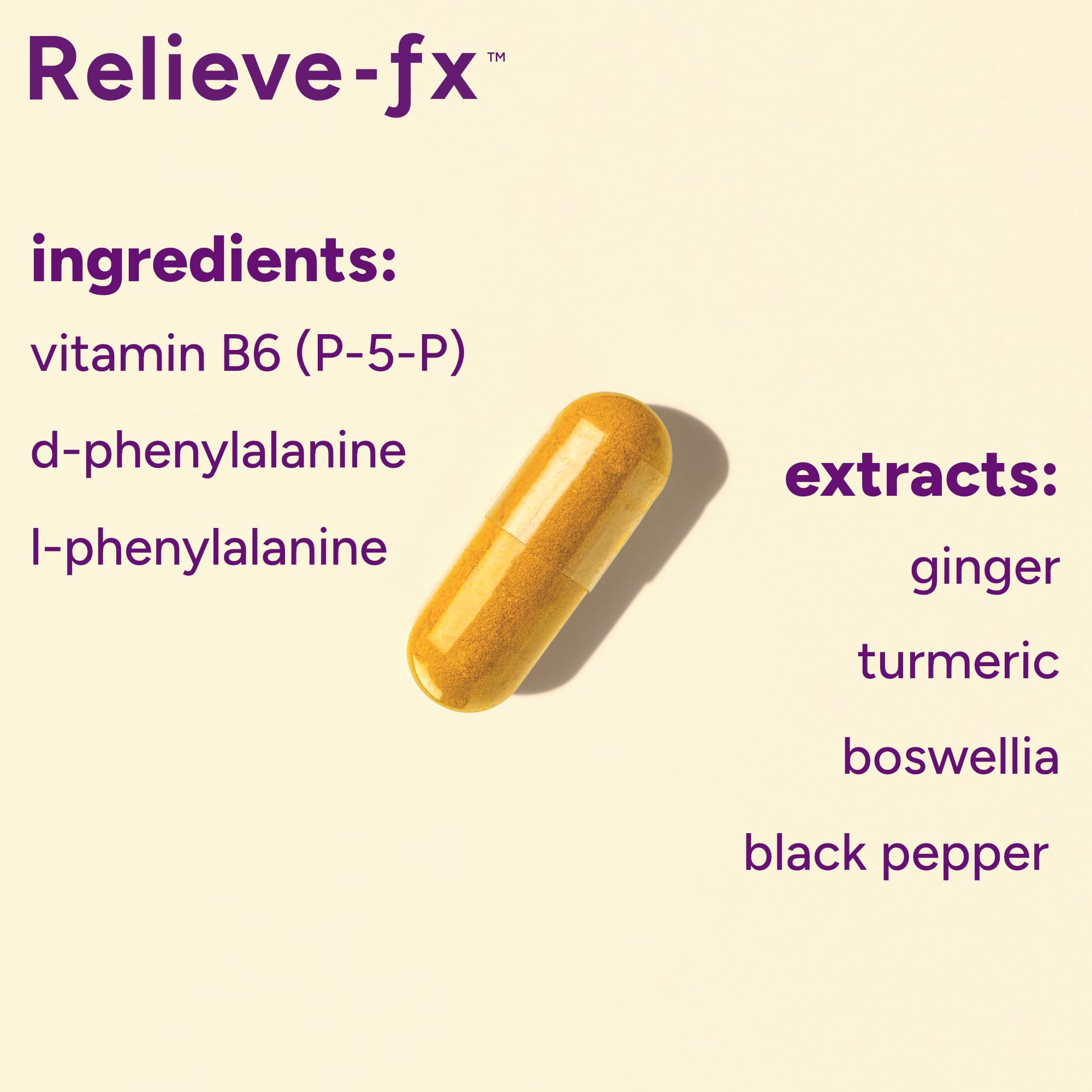 Person taking a Relieve-fx capsule after a workout