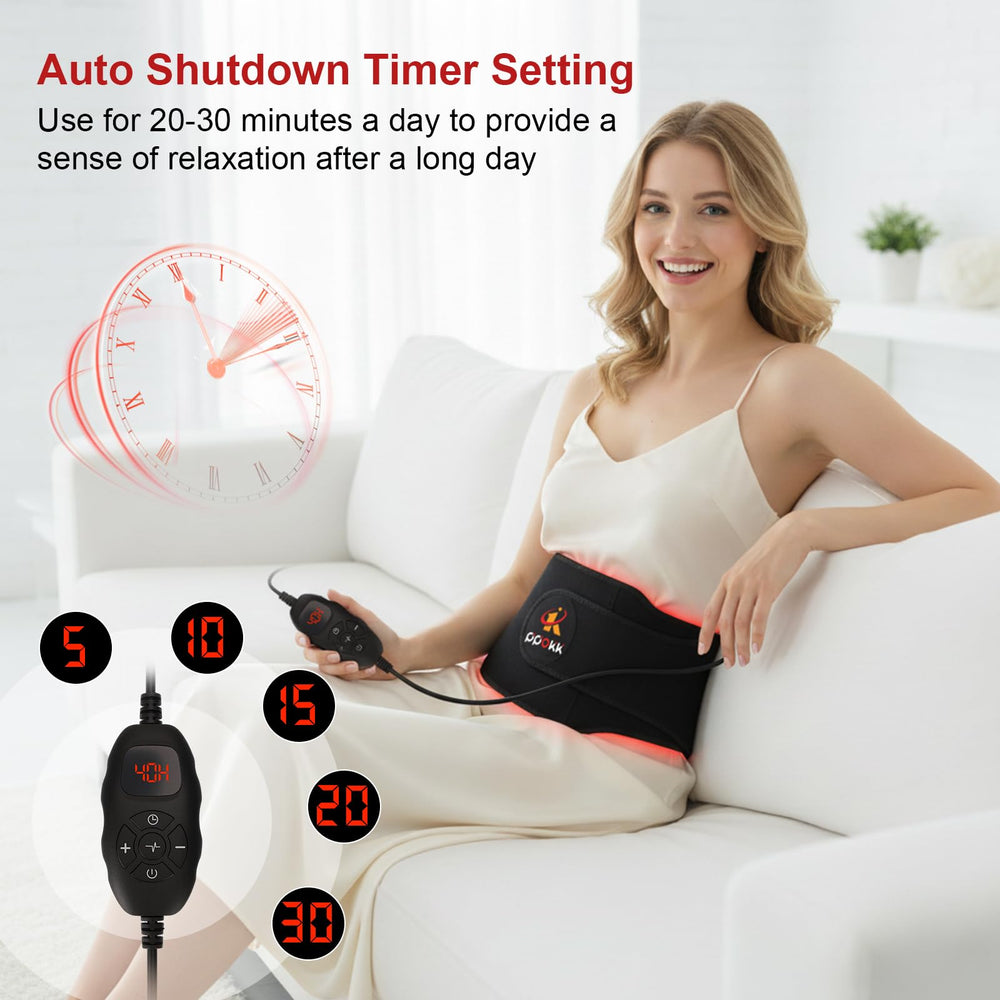 PPOKK portable belt worn at the waist enabling on-the-go relief