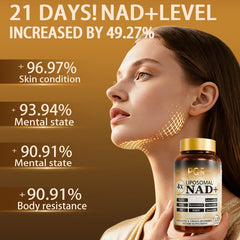 PQR NAD liposomal capsules closeup suggests improved absorption potential.