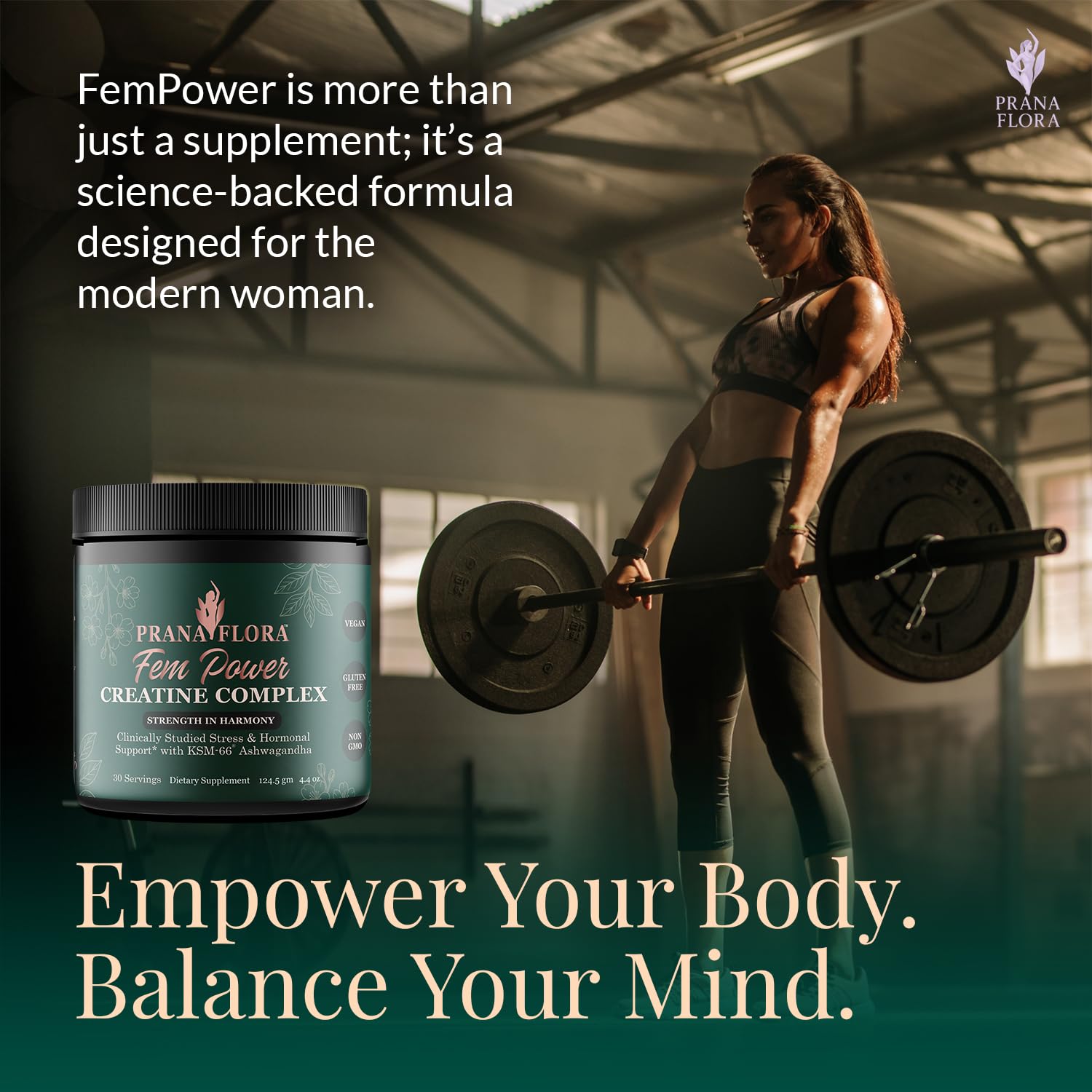 Ashwagandha closeup in FemPower highlighting adaptogen support