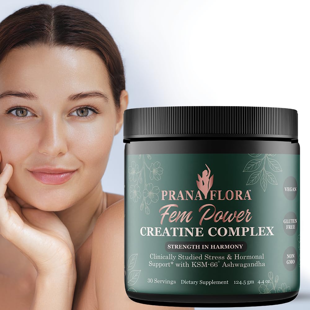 Prana Flora FemPower Creatine bottle highlighting women's strength support