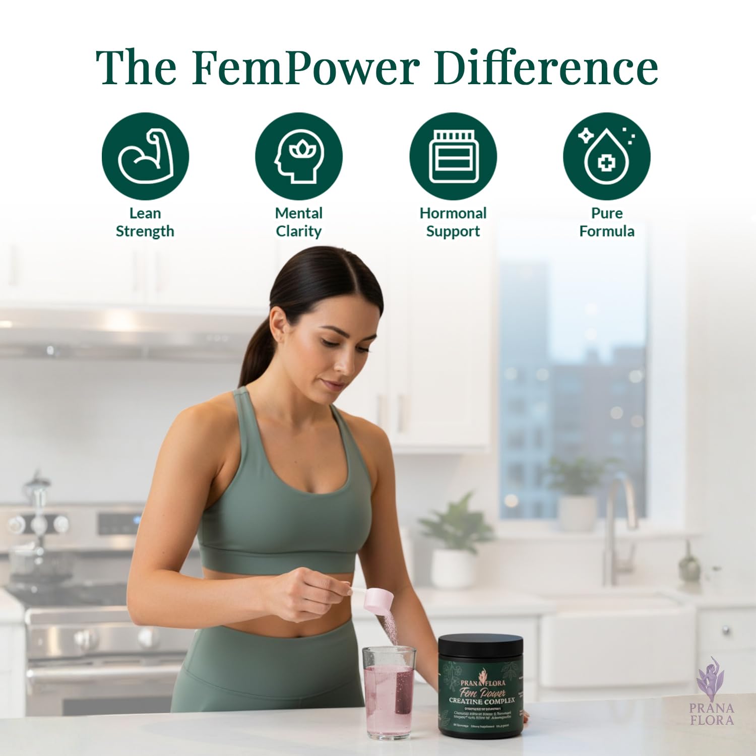 FemPower unflavored label close-up with non-GMO and testing notes