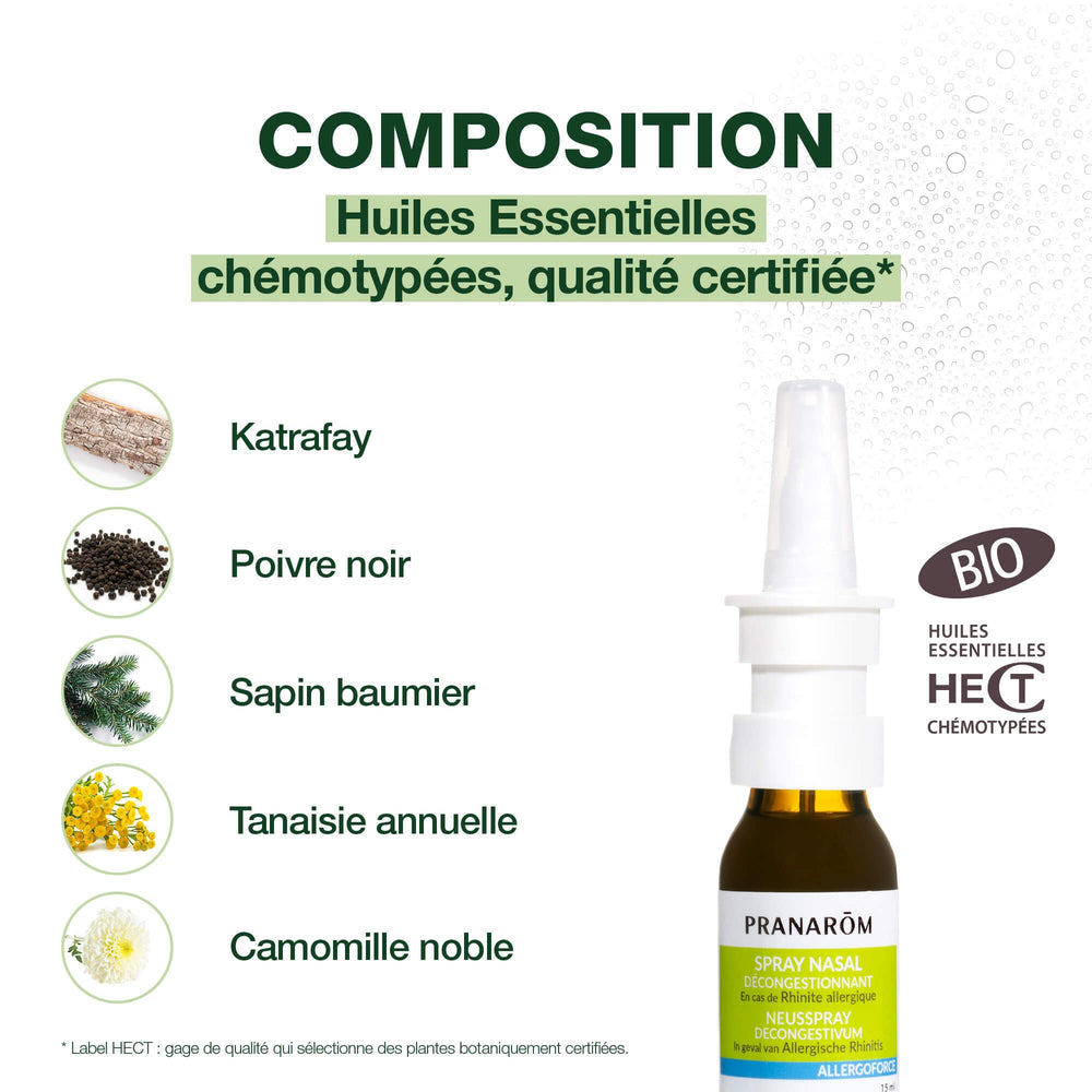 Back packaging with usage directions and essential oil list.